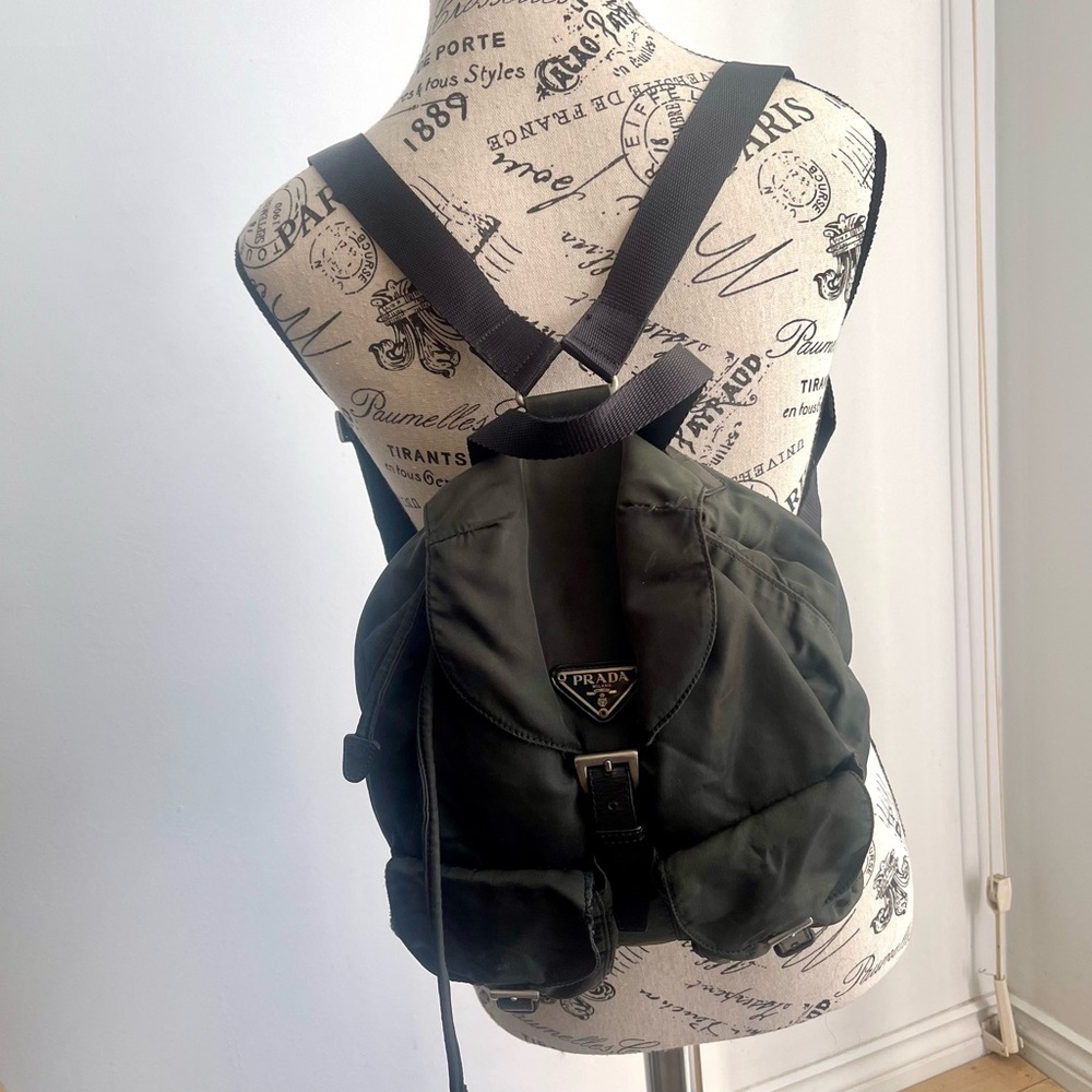 Prada Black Nylon Vintage Grey Backpack - Picture 8 of 16